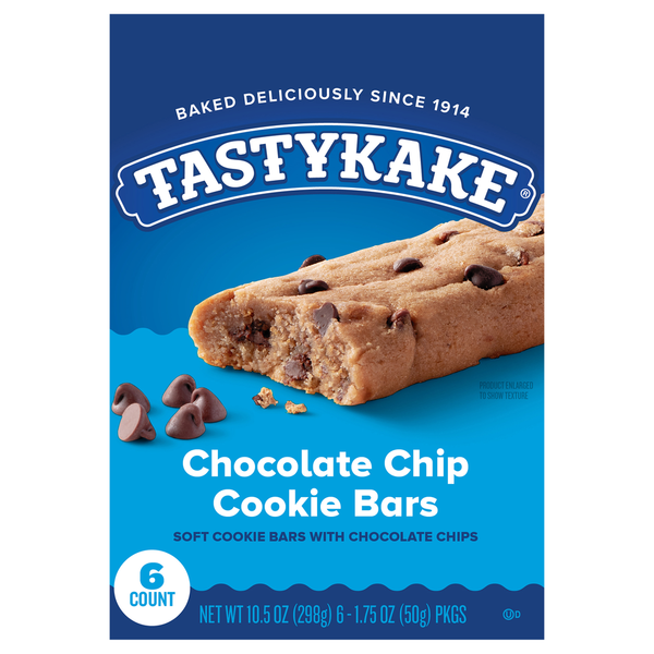 Tastykake Soft Chocolate Chip Cookie Bars Same-Day Delivery or