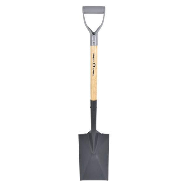 Project Source 20-in Wood D-Handle Garden spade