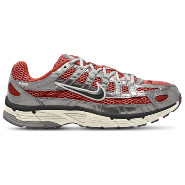 Nike Men's P-6000 SE MET Running Shoes, Size 9.5 - Dune Red/Black/Metallic Silver