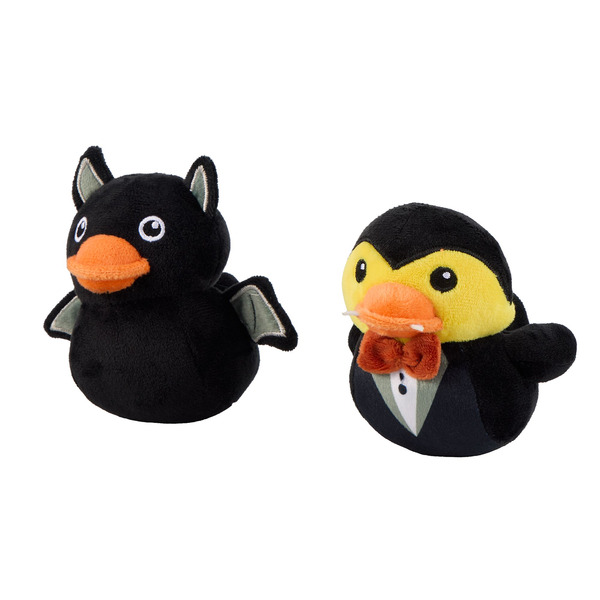 Thrills & Chills Halloween Plush Bat & Vampire Dog Toy 2-Pack