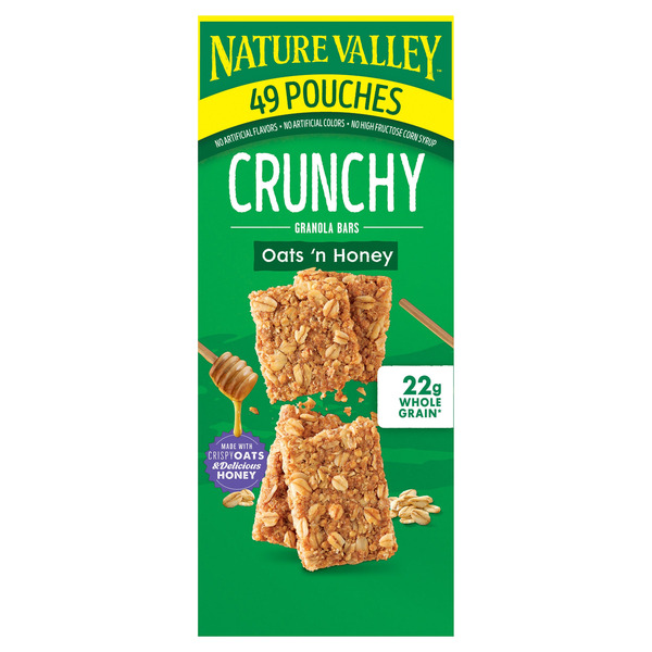 Crunchy Oats 'n Honey Granola Bars, 98 ct