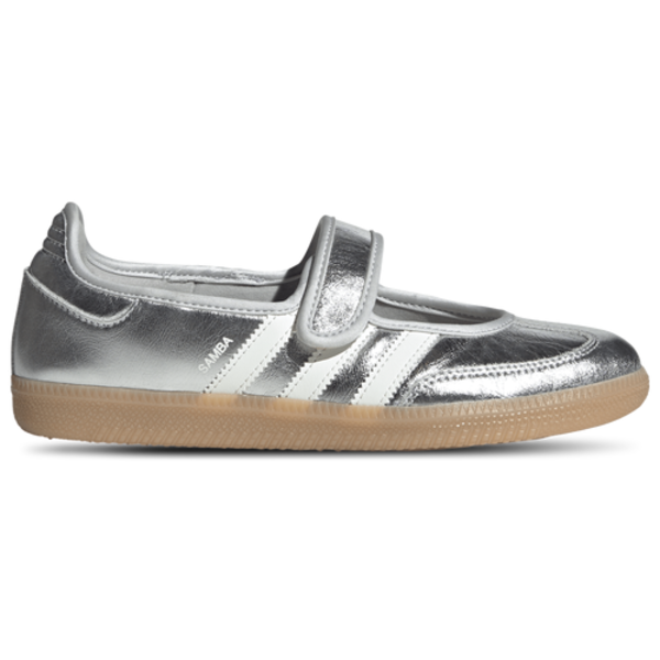 adidas Women's Samba Jane Basketball Shoes, Size 6 - Silver Metallic/Off White/Gum