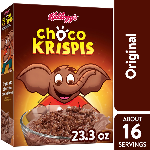 Kellogg's Choco Krispies Breakfast Cereal, 9 Vitamins and Minerals, Kids Snacks, Original,  Box (1 Box)