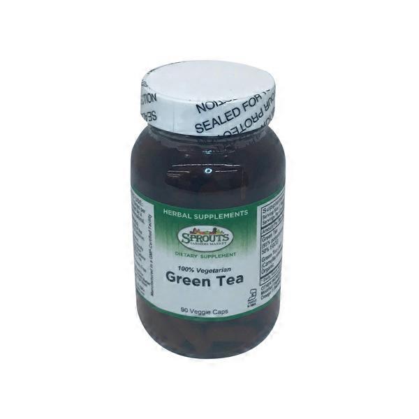 Sprouts Green Tea Powder Capsules (90 ct) Instacart
