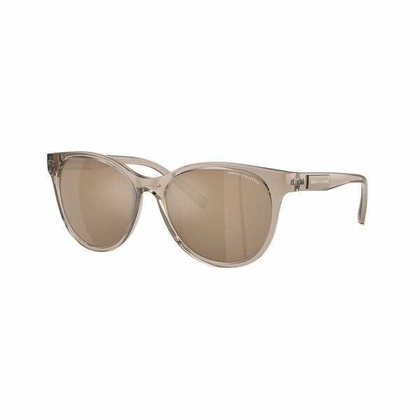 Armani Exchange Women's Armani Exchange AX4144SU 54mm Cat Eye Mirrored Sunglasses, Gold