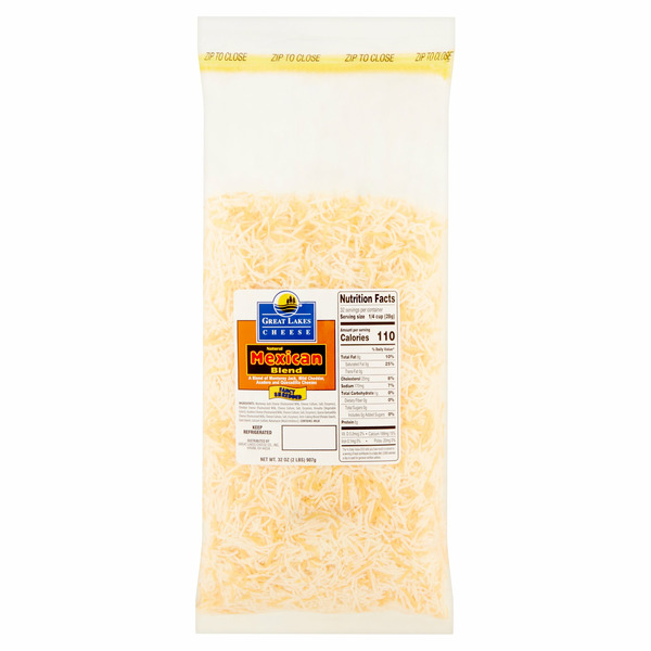 Great Lakes Cheese Natural Mexican Blend Fancy Shredded Cheese