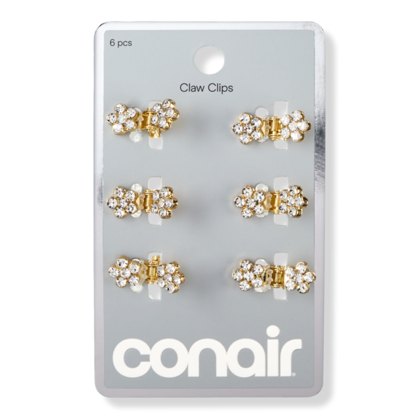 Conair Accessories Mini Crystal Claw Clip Set