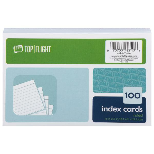 Publix Top Flight Index Cards, Ruled SameDay Delivery or Pickup