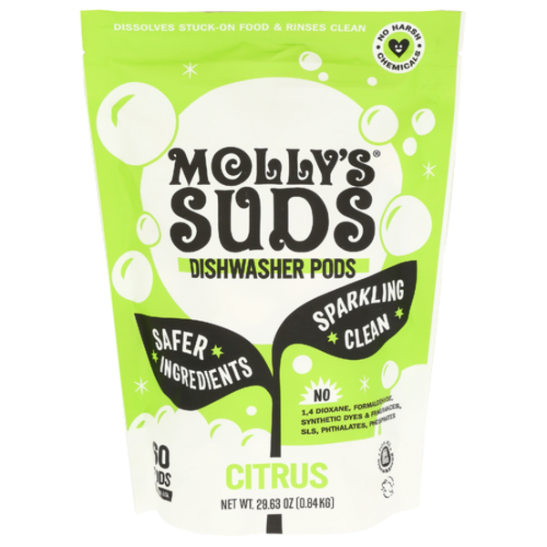 Molly's Suds Citrus Dishwasher Pods