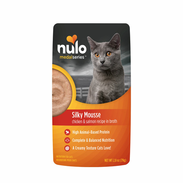 Nulo Medalseries Chicken & Salmon Recipe Silky Mousse Complete & Balanced Nutrition Cats & Kittens Food
