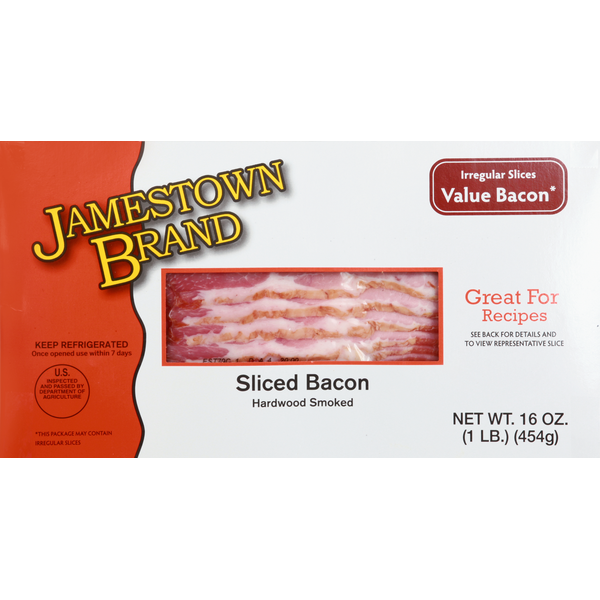 Jamestown Bacon, Hardwood Smoked, Sliced (16 oz) Instacart