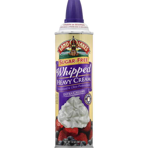 Land O Lakes Heavy Cream, Whipped, Extra Creamy, Sugar-Free Same