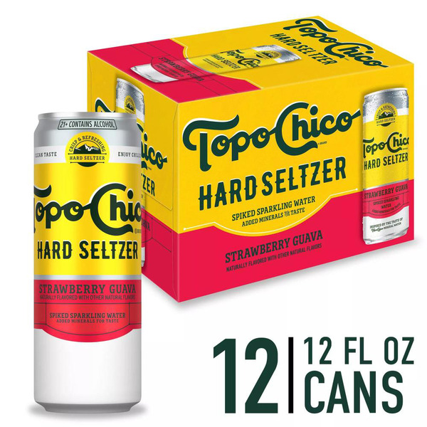 Topo Chico 12-pack, 12-oz cans, 4.7% ABV Same-Day Delivery or