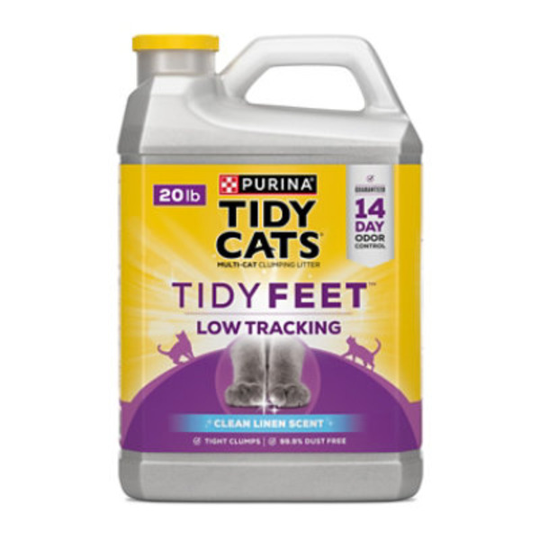 Purina Tidy Cats Purina Tidy Cats Performance Plus Tidy Feet Low Tracking Scented Clumping Multi Cat Litter With Clean Linen Scent