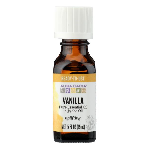 Aura Cacia Pure Essential Oil, Vanilla, Uplifting Same-Day