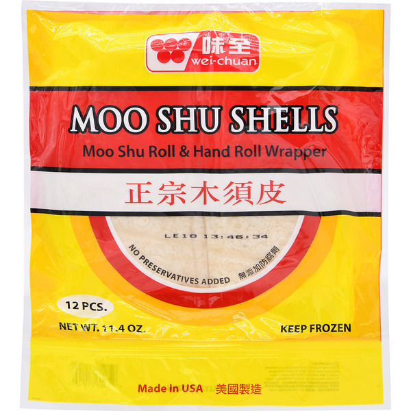 Wei-Chuan Frozen Moo Shu Shells Peking Duck Wrappers