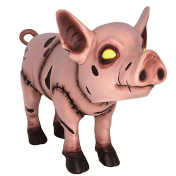 Red Shed 12 in. Franken Piglet Halloween Statue