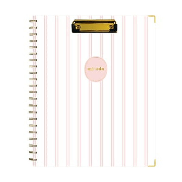 Blue Sky Sincerely Jules Weekly & Monthly Planner, 8.5 x 11 in - Pink & White