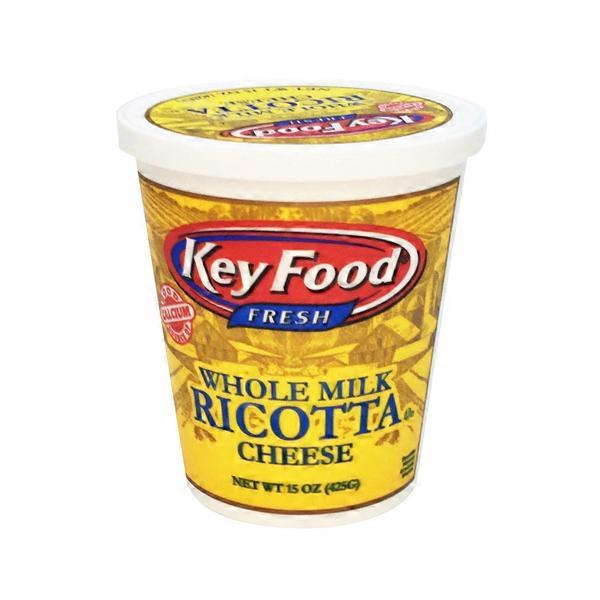 Key Food Ricotta Cheese, Whole Milk