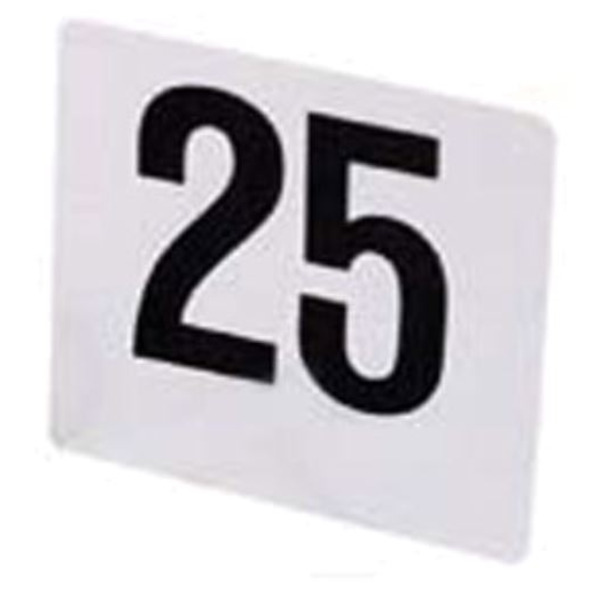 Table Number Set, Square, Plastic, 4x4, numbers 1-25