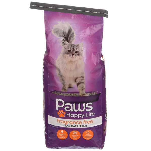 Paws Happy Life Clay Cat Litter, Fragrance Free Same-Day Delivery
