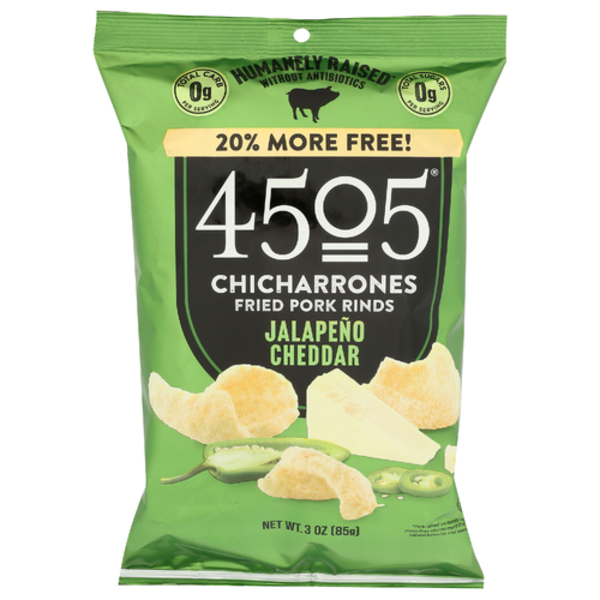 4505 Meats Jalapeno Cheddar Chicharrones Fried Pork Rinds