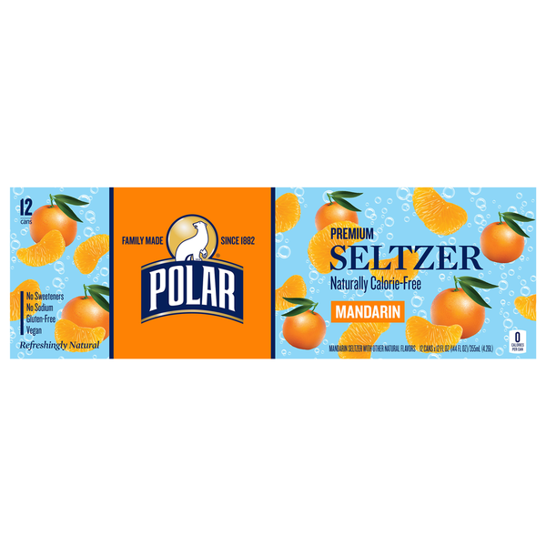 Polar Premium Mandarin Seltzer Same-Day Delivery or Pickup | Stew