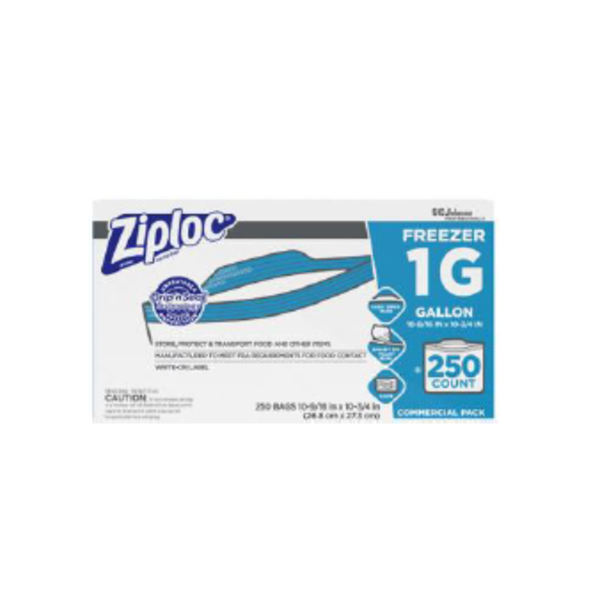 Ziploc - Gallon Size Freezer Bags - 250 ct Box