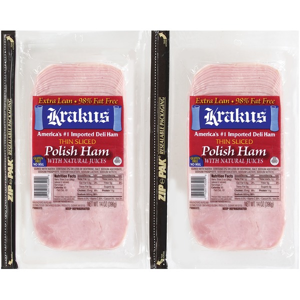 Krakus Thin Sliced Polish Ham Ham (14 oz) from BJ's Wholesale Club