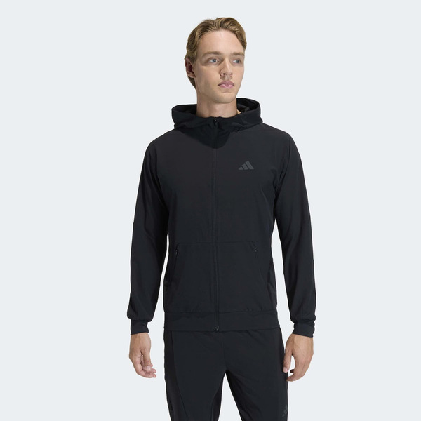 adidas Men's D4T Workout Full-Zip Hoodie, M - Black