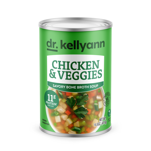 Dr. Kellyann Chicken & Veggies Bone Broth Soup