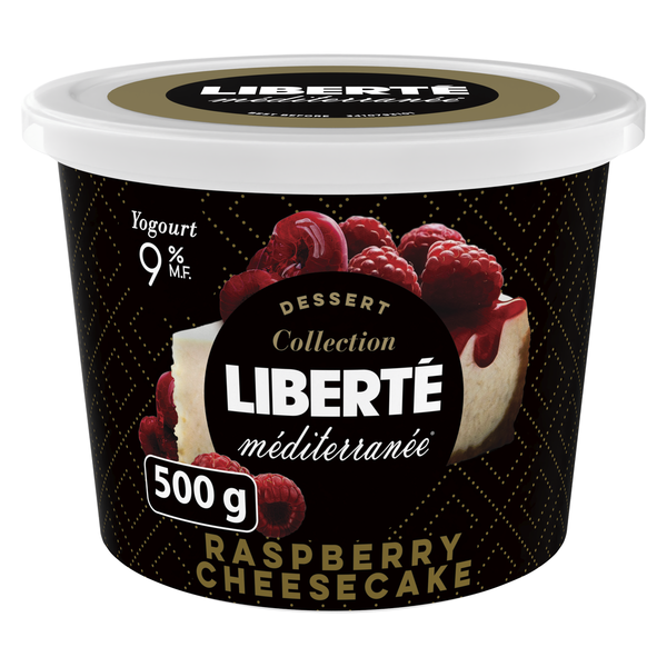 Liberté Méditerranée 9% MF Yogurt, Raspberry Cheesecake Same-Day
