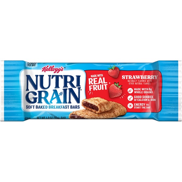 Kellogg's NutriGrain Soft Baked Breakfast Bars Strawberry (1.3 oz) Instacart