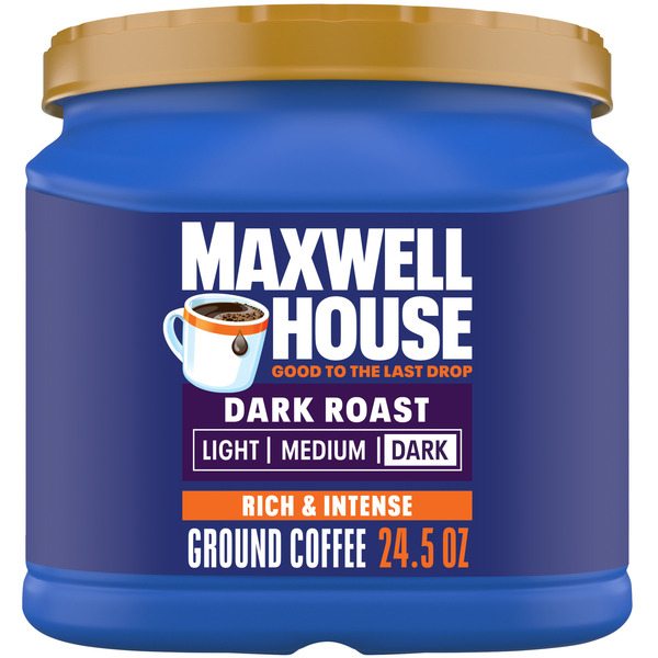 Maxwell House Dark Roast Ground Coffee Same-Day Delivery or Pickup