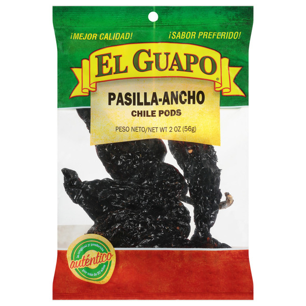 El Guapo® Whole Pasilla Ancho Chili Pods