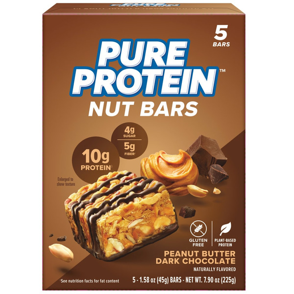 Kroger Pure Protein Nut Bars, Peanut Butter Dark Chocolate SameDay