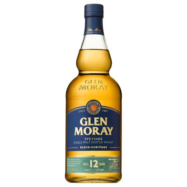 Glen Moray 12 Year Old Single Malt Scotch Whisky, 750ml, Proof
