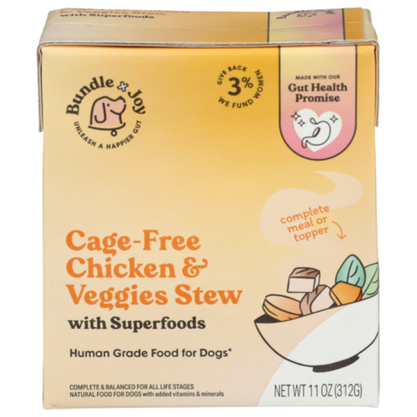 Bundle X Joy Cage-Free Chicken & Veggie Dog Superfood Stew
