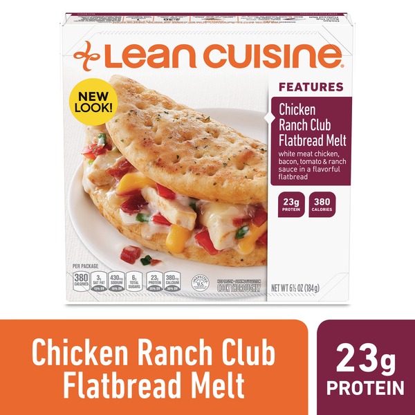 Lean Cuisine Features Chicken Ranch Club Flatbread Melt Frozen Meal (6.