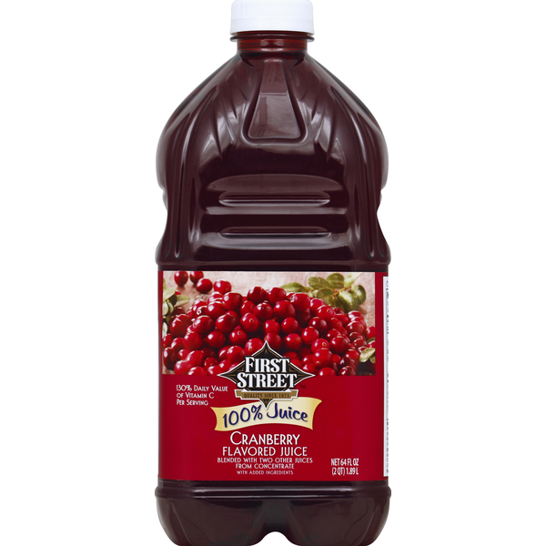 First Street 100% Juice, Cranberry