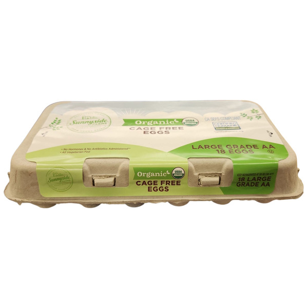 Sunnyside Farms Grade Aa Cage Free Large Eggs Same-Day Delivery or