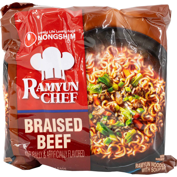 Nongshim Braised Beef Ramyun Chef Instant Noodles