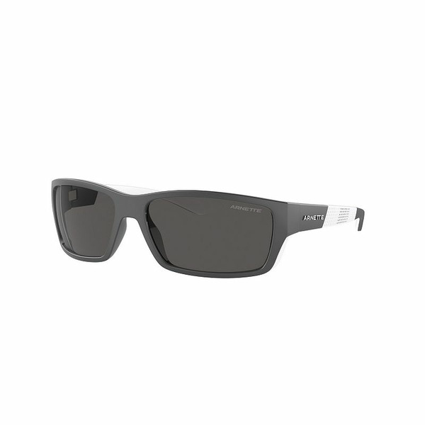 Arnette Men's Arnette AN433661-X 61mm Injected Rectangle Sunglasses, Dark Grey