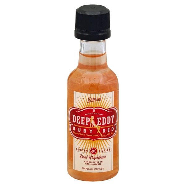 Deep Eddy Vodka, Ruby Red Grapefruit Flavored (50 ml) Instacart