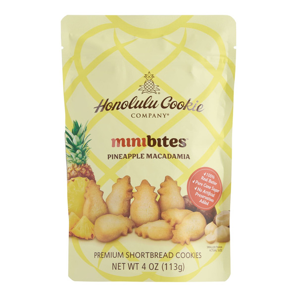 Honolulu Cookie Company Pineapple Macadamia Minibites Premium