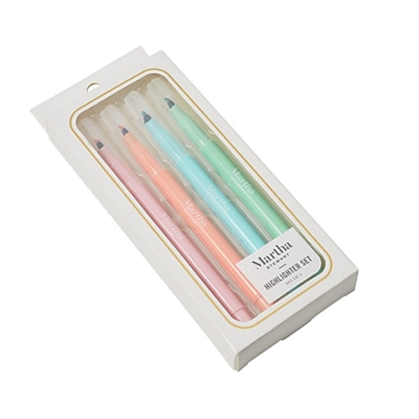 Martha Stewart Assorted Colors Fine Tip Stick Highlighters