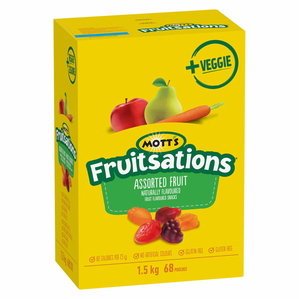 Mott's Fruitsations & Veggies, Gluten Free, Assorted Fruit Shapes, Kids Snacks