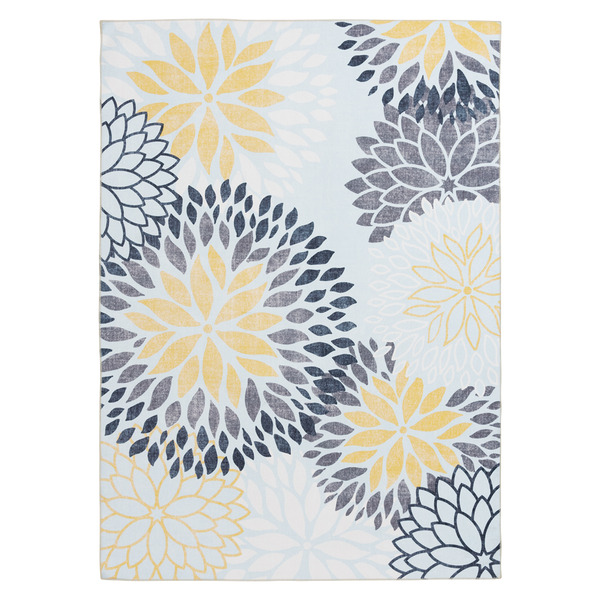 ALDI Huntington Home Washable Area Rug Floral 5' x 7' SameDay