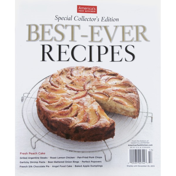 Americas Test Kitchen Best-Ever Recipes, Special Collector's Edition
