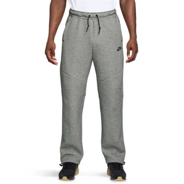 Nike Men's Tech Fleece Open-Hem Pants, L - Dark Grey Heather